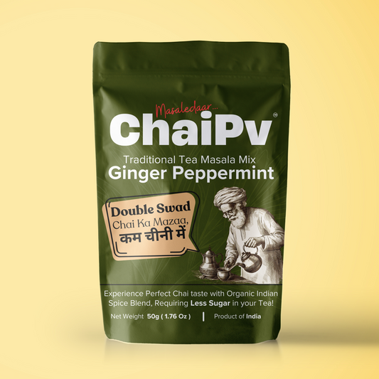 Tea Masala - Ginger Peppermint Flavour " Sugar Alternative " 50Gms, 100Gms & 250 Gms Pack